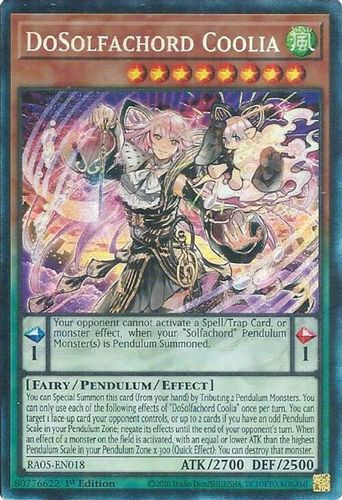 [RA05-EN018] DoSolfachord Coolia (Collector's Rare)<1st>