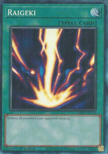 [RA05-EN110] Raigeki (Standard Art) (Collector's Rare)<1st>