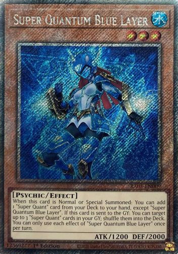 [RA05-EN009] Super Quantum Blue Layer (Platinum Secret Rare)<1st>