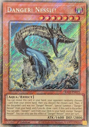 [RA05-EN012] Danger! Nessie! (Platinum Secret Rare)<1st>
