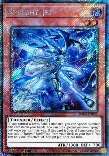 [RA05-EN022] Spright Jet (Platinum Secret Rare)<1st>