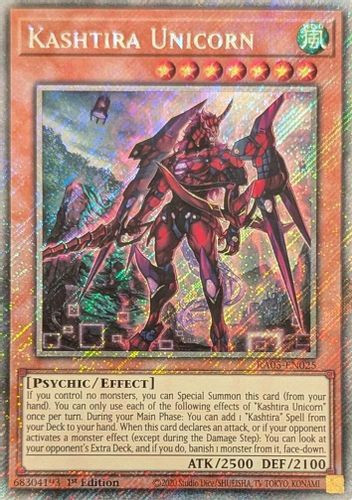 [RA05-EN025] Kashtira Unicorn (Platinum Secret Rare)<1st>
