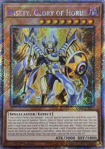 [RA05-EN027] Imsety, Glory of Horus (Platinum Secret Rare)<1st>