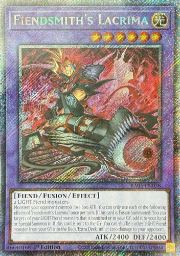 [RA05-EN038] Fiendsmith's Lacrima (Platinum Secret Rare)<1st>