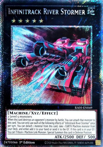 [RA05-EN049] Infinitrack River Stormer (Platinum Secret Rare)<1st>