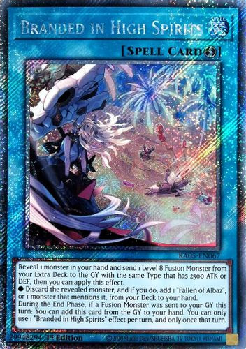 [RA05-EN067] Branded in High Spirits (Platinum Secret Rare)<1st>