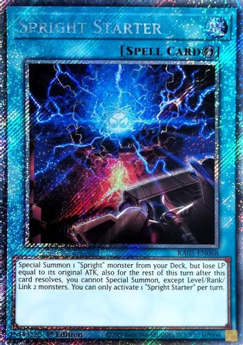 [RA05-EN068] Spright Starter (Platinum Secret Rare)<1st>