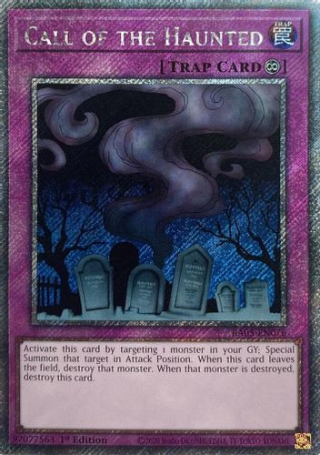 [RA05-EN076] Call of the Haunted (Platinum Secret Rare)<1st>