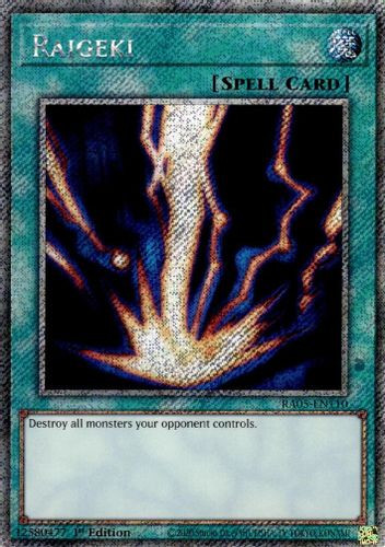 [RA05-EN110] Raigeki (Standard Art) (Platinum Secret Rare)<1st>