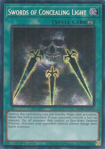 [RA05-EN059] Swords of Concealing Light (Secret Rare)<1st>
