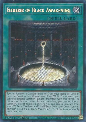 [RA05-EN065] Eldlixir of Black Awakening (Secret Rare)<1st>