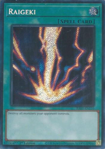 [RA05-EN110] Raigeki (Standard Art) (Secret Rare)<1st>