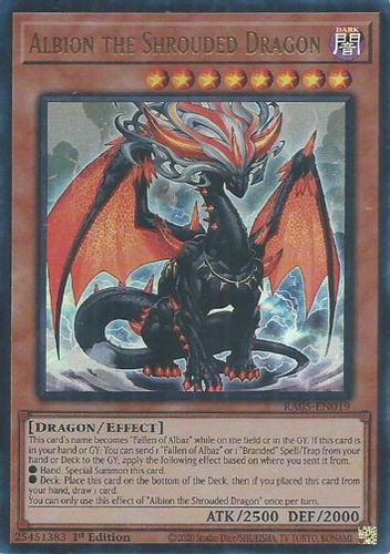 [RA05-EN019] Albion the Shrouded Dragon (Ultra Rare)<1st>