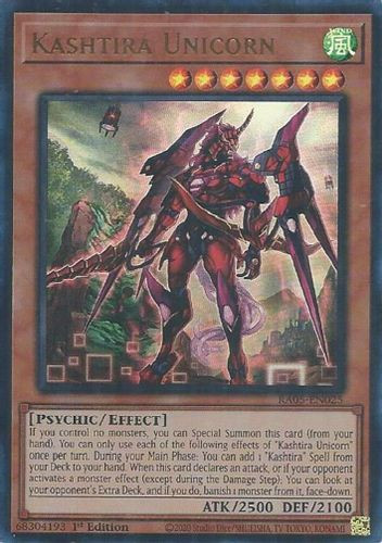 [RA05-EN025] Kashtira Unicorn (Ultra Rare)<1st>