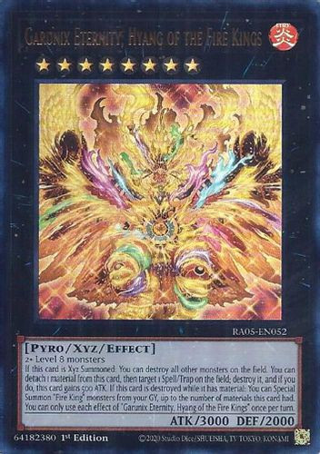 [RA05-EN052] Garunix Eternity, Hyang of the Fire Kings (Ultra Rare)<1st>