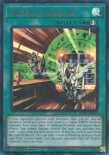 [RA05-EN064] Urgent Schedule (Ultra Rare)<1st>