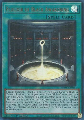 [RA05-EN065] Eldlixir of Black Awakening (Ultra Rare)<1st>