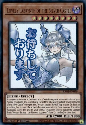 [RA05-EN099] Lovely Labrynth of the Silver Castle (Text Art) (Ultra Rare)<1st>