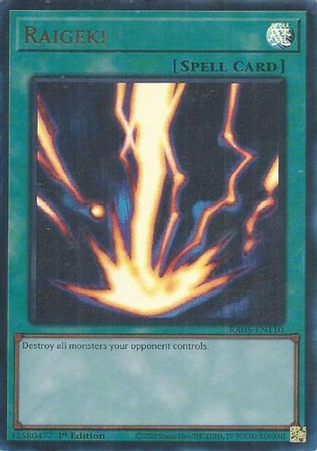 [RA05-EN110] Raigeki (Standard Art) (Ultra Rare)<1st>
