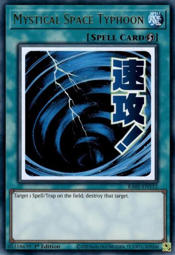 [RA05-EN112] Mystical Space Typhoon (Text Art) (Ultra Rare)<1st>