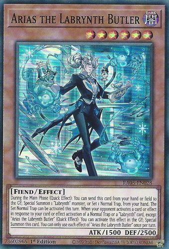 [RA05-EN028] Arias the Labrynth Butler (Super Rare)<1st>