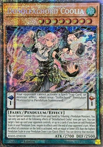 [RA05-EN018] DoSolfachord Coolia (Starlight Rare)<1st>