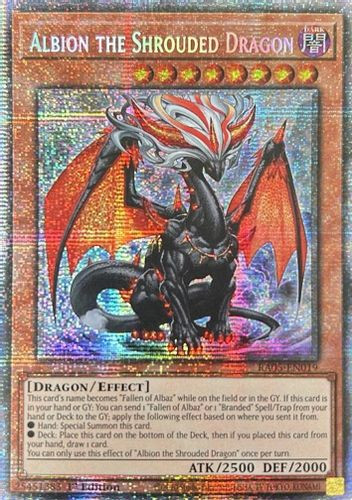 [RA05-EN019] Albion the Shrouded Dragon (Starlight Rare)<1st>