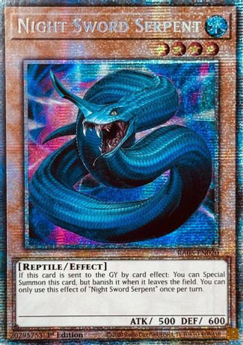 [RA05-EN020] Night Sword Serpent (Starlight Rare)<1st>