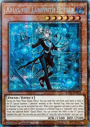 [RA05-EN028] Arias the Labrynth Butler (Starlight Rare)<1st>