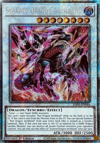 [RA05-EN044] Scarred Dragon Archfiend (Starlight Rare)<1st>