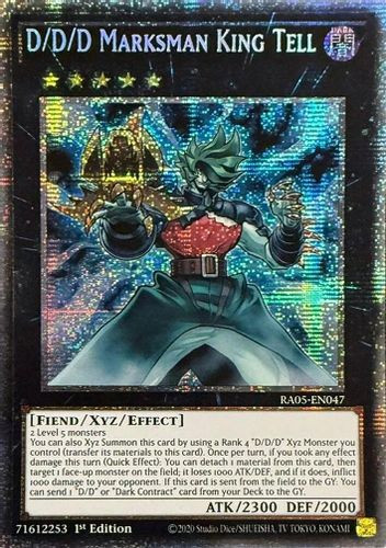 [RA05-EN047] D/D/D Marksman King Tell (Starlight Rare)<1st>