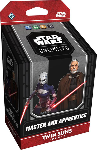 Star Wars Unlimited - Count Dooku and Asajj Ventress Twin Suns Deck