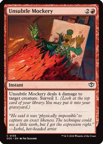 [SOS-0136](C) Unsubtle Mockery