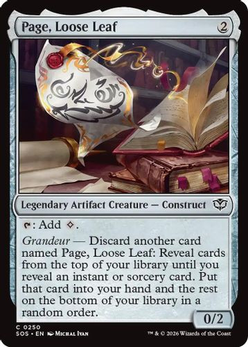 [SOS-0250](C) Page, Loose Leaf