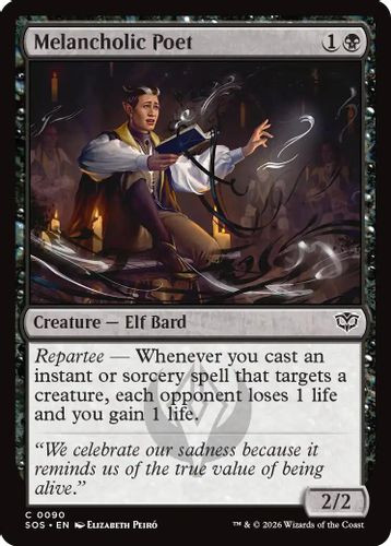 [SOS-0090](C) Melancholic Poet (Foil)