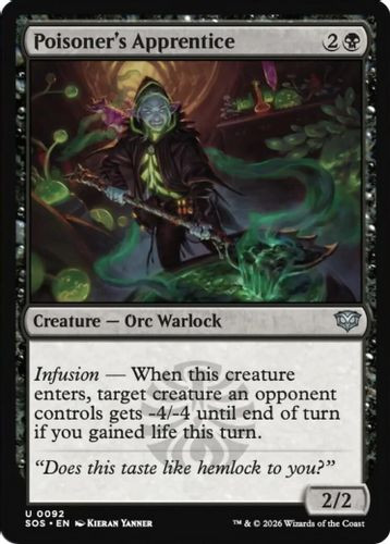 [SOS-0092](U) Poisoner's Apprentice (Foil)