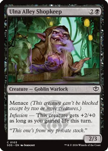[SOS-0103](C) Ulna Alley Shopkeep (Foil)