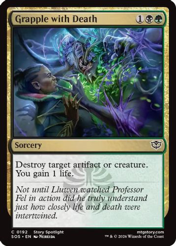 [SOS-0192](C) Grapple with Death (Foil)