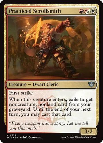 [SOS-0210](U) Practiced Scrollsmith (Foil)
