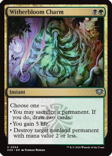 [SOS-0244](U) Witherbloom Charm (Foil)