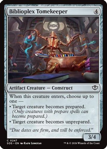 [SOS-0247](C) Biblioplex Tomekeeper (Foil)