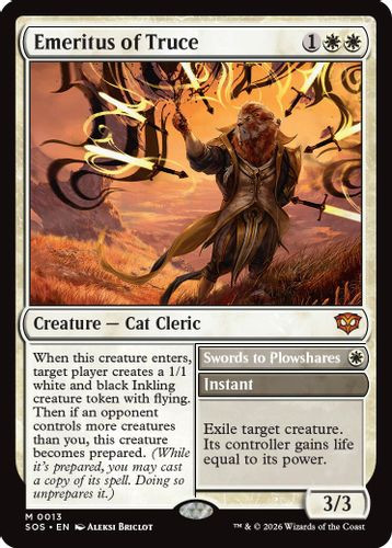 [SOS-0013](M) Emeritus of Truce // Swords to Plowshares