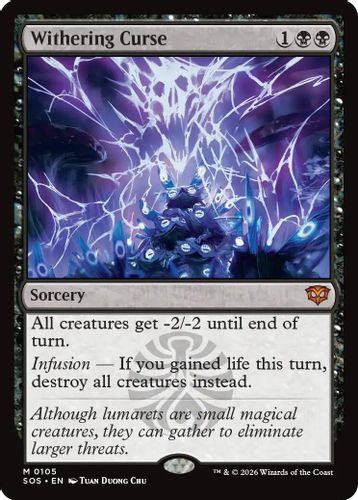 [SOS-0105](M) Withering Curse (Foil)