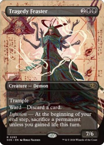 [SOS-0293](R) Tragedy Feaster (Borderless) (Foil)