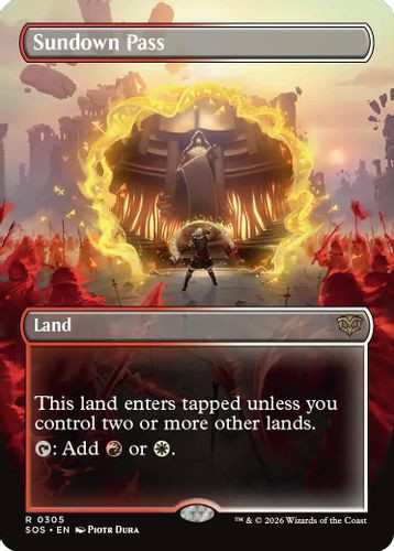 [SOS-0305](R) Sundown Pass (Borderless) (Foil)