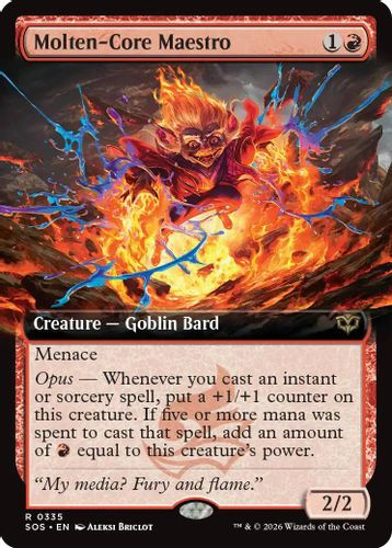 [SOS-0335](R) Molten-Core Maestro (Extended Art) (Foil)