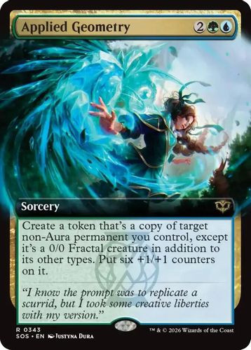 [SOS-0343](R) Applied Geometry (Extended Art) (Foil)