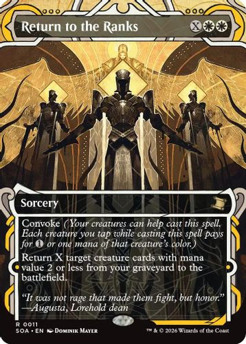 [SOA-0011](R) Return to the Ranks