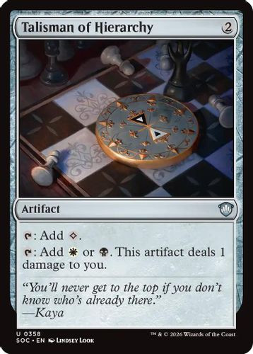 [SOC-0358](U) Talisman of Hierarchy