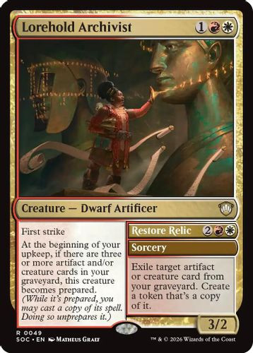 [SOC-0049](R) Lorehold Archivist // Restore Relic